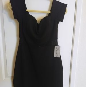 Off the large black Shoulder Dress